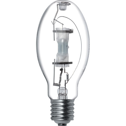 Plusrite 1017, MH250/ED28/U/LU4K, Metal Halide Conversion Lamp, For Use with High Pressure Sodium Ballast, 250 Watt, ED28, 4200K Cool White, 22000 lumens, ANSI S50, Universal Burn, 10,000 Life Hours