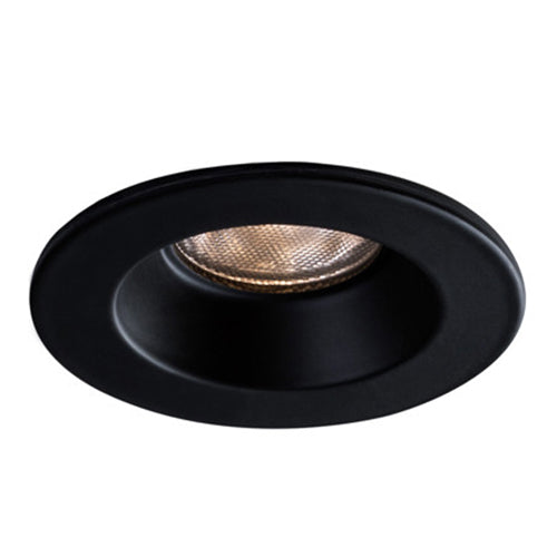 Liteline RA2-7F-DTW90BK, 2" LUNA LED Dim-To-Warm Round Fixed Recessed Fixture, 7W, 100-135V, 3000K-2000K, Dimmable, Black Finish