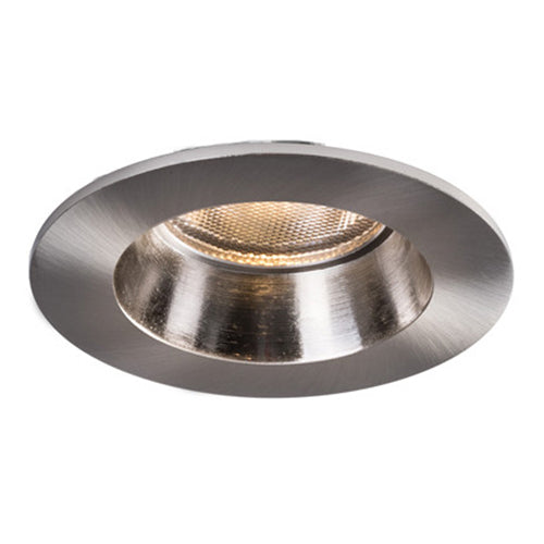 Liteline RA2-7F-DTW90BN, 2" LUNA LED Dim-To-Warm Round Fixed Recessed Fixture, 7W, 100-135V, 3000K-2000K, Dimmable, Brushed Nickel Finish