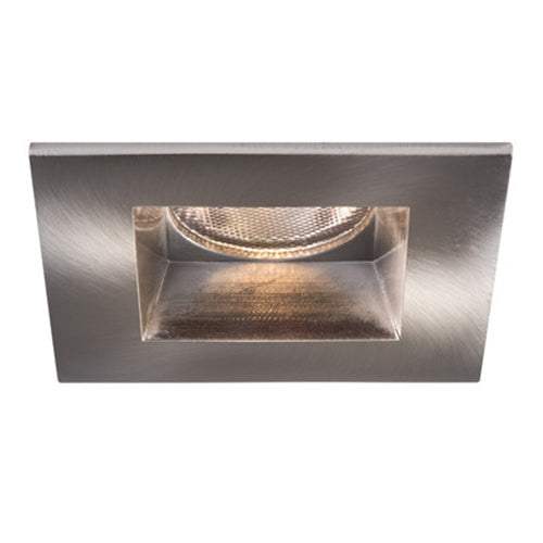 Liteline RA2S-7F-90BN, 2" LUNA LED Square Fixed Color Selectable Recessed Light Fixture, 7W, 100-135V, 2700/3000/3500/4000/5000K, Dimmable, Brushed Nickel Finish