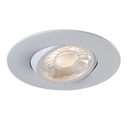Liteline RA3-7G-DTW-90WH, 3" LUNA LED Dim-To-Warm Gimbal Recessed Light Fixture, 7W, 100-135V, 3000-2000K, Dimmable, White Finish