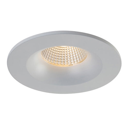 Liteline RA35-12F-DTW-90WH, 3.5" Luna LED Dim-To-Warm Round Fixed Recessed Light Fixture, 12W, 100-135V, 3000-2000K, Dimmable, White Finish