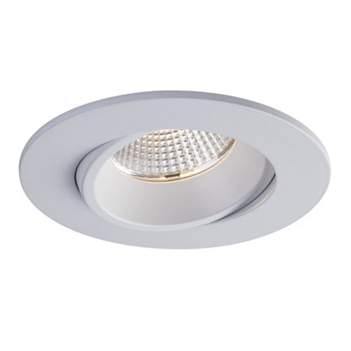 Liteline RA35-12RG-DTW90WH, 3.5" LUNA LED Round Dim-to-Warm Regressed Gimbal Recessed Light Fixture, 12W, 100-135V, 3000-2000K, Dimmable, White Finish