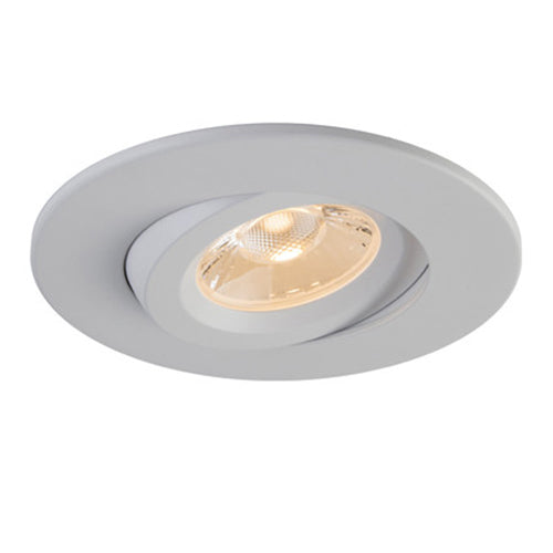 Liteline RA4-12G-DTW-90WH, 4" Luna LED Round Dim-To-Warm Gimbal Recessed Light Fixture, 12W, 100-135V, 3000-2000K, Dimmable, White Finish