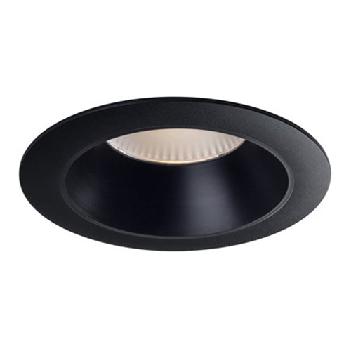 Liteline RA56-17F-90BKBK, 5"/6" LUNA 56 PRO Round Fixed Color Selectable Recessed Light Fixture, 17W, 100-135V, 2700/3000/3500/4000/5000K, Dimmable, Black Finish