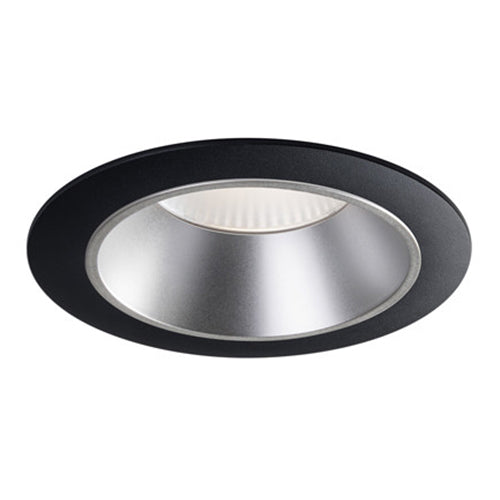 Liteline RA56-17F-90BKSS, 5"/6" LUNA 56 PRO Round Fixed Color Selectable Recessed Light Fixture, 17W, 100-135V, 2700/3000/3500/4000/5000K, Dimmable, Black/Semi-Specular Finish