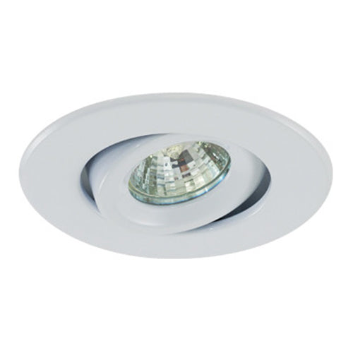Liteline RTM418T-WH, 4″ Tilting Round Rear Load White Gimbal Trim, 12V and 120V