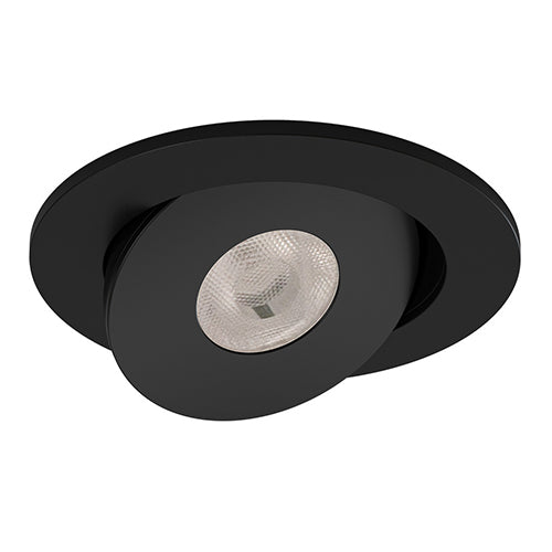 Liteline SCP2-5W-M-CCT-BK, 2" Round Rotatable Gimbal, 5W, 100-135V, 2700/3000/3500/4000/5000K, Dimmable, Black Finish