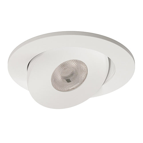 Liteline SCP2-5W-M-CCT-WH, 2" Round Rotatable Gimbal, 5W, 100-135V, 2700/3000/3500/4000/5000K, Dimmable, White Finish
