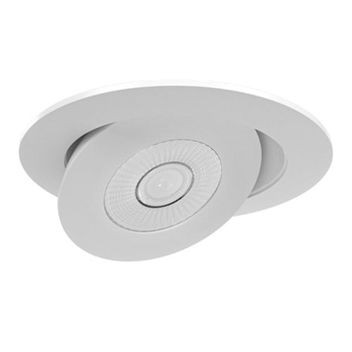 Liteline SCP4-9W-CCT-WH, 4" Round Rotatable Gimbal, 9W, 100-135V, 2700/3000/3500/4000/5000K, Dimmable, White Finish