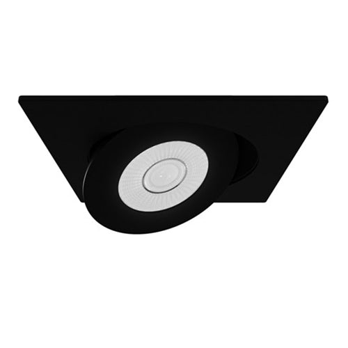 Liteline SCP4S-9W-CCT-BK, 4" Square Rotatable Gimbal, 9W, 100-135V, 2700/3000/3500/4000/5000K, Dimmable, Black Finish