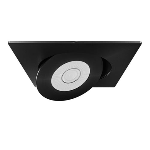 Liteline SCP4S-9W-CCT-BN, 4" Square Rotatable Gimbal, 9W, 100-135V, 2700/3000/3500/4000/5000K, Dimmable, Brushed Nickel Finish