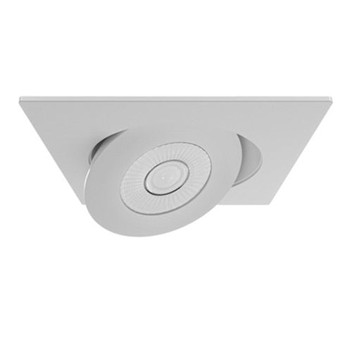Liteline SCP4S-9W-CCT-WH, 4" Square Rotatable Gimbal, 9W, 100-135V, 2700/3000/3500/4000/5000K, Dimmable, White Finish