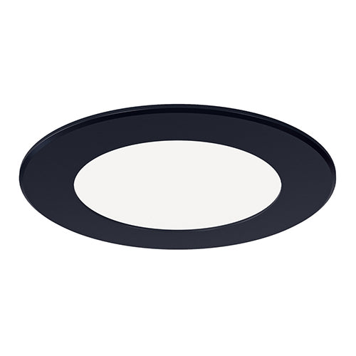 Liteline SLM4-CCT-BK, 4" Round SlimLED Original Recessed Downlight, 9W, 100-135V, 2700/3000/3500/4000/5000K, 680 Lumens, IC Rated, Dimmable, Black Finish