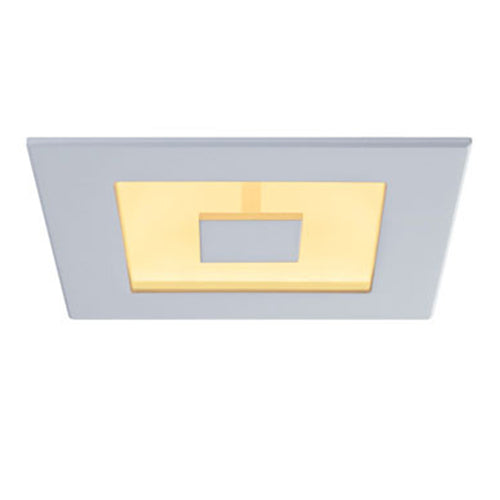 Liteline SLM4IS-3020DTW-L-WH, 4" Indirect Square Low Glare Reflector Dim-To-Warm LED Recess Retrofit, 9W, 100-135V, 3000-2000K, Up to 450 Lumens, Airtight, Dimmable, White Finish
