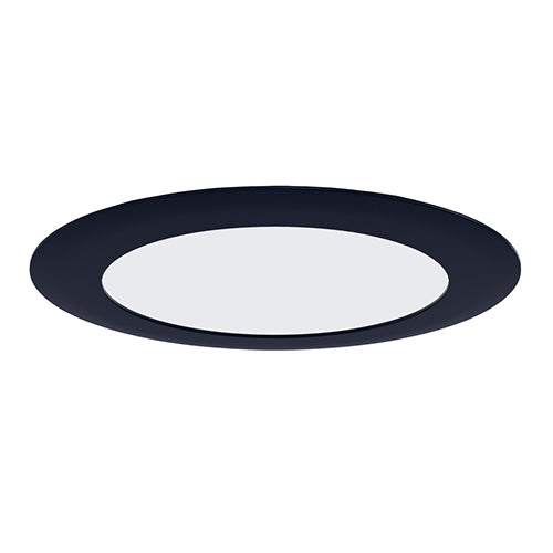 Liteline SLM6-CCT-BK, 6" Round SlimLED Original Recessed Downlight, 16W, 100-135V, 2700/3000/3500/4000/5000K, 1255 Lumens, IC Rated, Dimmable, Black Finish