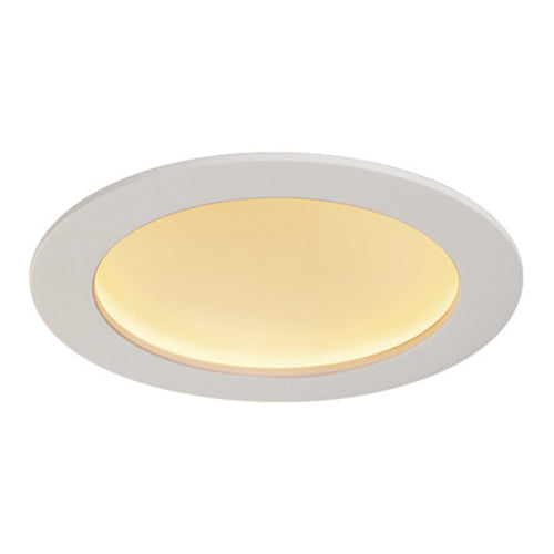 Liteline SLM6I-30-WH, 6" Indirect Round LED Recess Retrofit Light Fixture, 12W, 100-135V, 3000K Warm White, 1000 Lumens, IC Rated, Dimmable, White Finish
