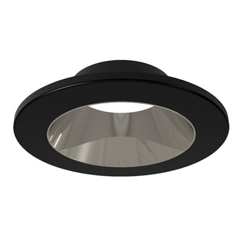 Liteline SLMB4-12W-RT-BKSP, 4" SKYE Select Trim, Dead Front, Round, Black Trim with Specular Baffle Finish
