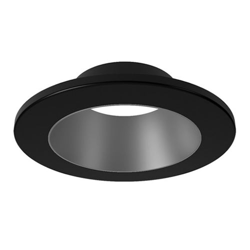 Liteline SLMB4-12W-RT-BKSS, 4" SKYE Select Trim, Dead Front, Round, Black Trim with Semi-Specular Baffle Finish
