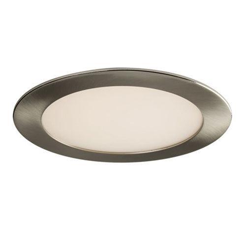 Liteline SLMPRO8-40K-BN, 8" Round LED Slim Profile Recess Retrofit Lighting, 33W, 120V, 4000K Cool White, Dimmable, Brushed Nickel Finish