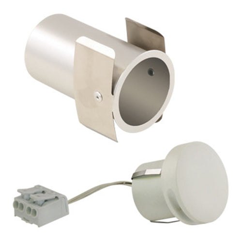Liteline WLFLR-1W30K-90-FWH, 1.2W LED Flood Round Wall Graze Light, 24V, 3000K Warm White, 62 Lumens, 90+ CRI, Dimmable, Flat White Finish