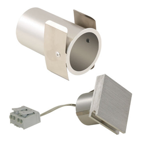 Liteline WLFLS-1W30K-90-AL, 1.2W LED Flood Square Wall Graze Light, 24V, 3000K Warm White, 62 Lumens, 90+ CRI, Dimmable, Brushed Aluminum Finish
