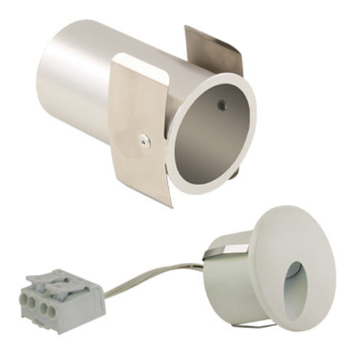 Liteline WLTDR-1W30K-90-FWH, 1.2W LED Tear Drop Round Asymmetric Wall Light, 24V, 3000K Warm White, 59 Lumens, 90+ CRI, 45° Beam Angle, Dimmable, Flat White Finish