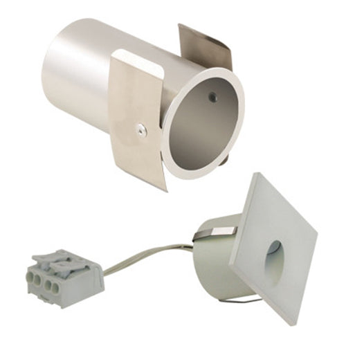 Liteline WLTDS-1W30K-90-FWH, 1.2W LED Tear Drop Square Asymmetric Wall Light, 24V, 3000K Warm White, 59 Lumens, 90+ CRI, 45° Beam Angle, Dimmable, Flat White Finish