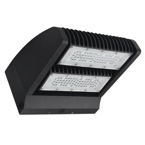 Votatec AST-RWP02-80WCT1NB1-BR50, Twin Head Rotatable LED Wall Pack Light, 80W, 5000K Natural Light, 120-347VAC, 10800 Lumens