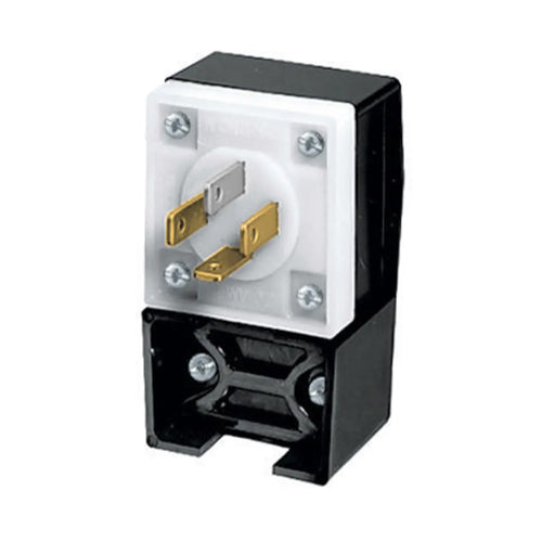 Hubbell HBL7251C, Male Plug, 4-Position Angled, 20A 120/208V, 3 Phase, 18-20P, 4-Pole 4-Wire Non-Grounding